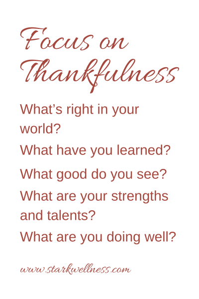Focus on Thankfulness: 5 Questions in the blog post 