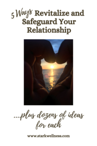 5 Ways to Revitalize and Safeguard Your Relationship -- my son's hands folded like a heart with the sun setting over the sea inside -- www.starkwellness.com