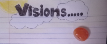 Journal page with "Visions" at the top